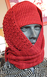 scarlet scarf/skul wrap